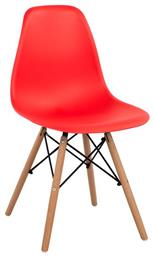Καρέκλα Κουζίνας Twist PP 46.5x53x82εκ. Κόκκινο - HomeMarkt