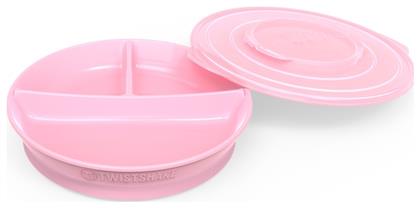 Divided Plate Pastel Pink 6m+ Twistshake