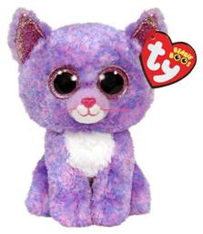 Γατάκι Beanie Boos Χνουδωτό Γατάκι Μωβ για 3+ Ετών 15 εκ. TY