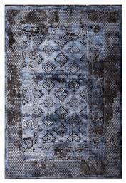 00156-930 Σετ Μοντέρνα Χαλιά Κρεβατοκάμαρας Karma Blue 3τμχ Tzikas Carpets