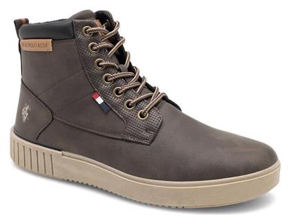 U.S. Polo Assn. Ανδρικά Μποτάκια Σκούρο Καφέ - US Polo Assn