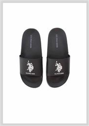 U.S. Polo Assn. Ανδρικές Σαγιονάρες Μαύρες - US Polo Assn