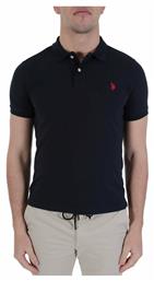 U.S. Polo Assn. Ανδρική Μπλούζα Polo Κοντομάνικη Navy Μπλε - US Polo Assn