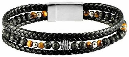 U.S. Polo Assn. Ανδρικό Βραχιόλι με σχέδιο από Δέρμα - US Polo Assn