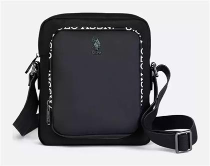 U.S. Polo Assn. Flat Ανδρική Τσάντα Ώμου / Χιαστί Μαύρη - US Polo Assn