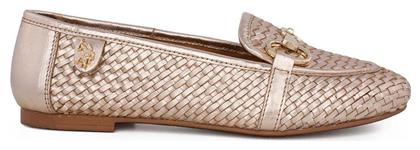 U.S. Polo Assn. Γυναικεία Loafers σε Χρυσό Χρώμα - US Polo Assn