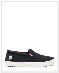 U.S. Polo Assn. Marcs 004 Ανδρικά Slip-On Μαύρα - US Polo Assn