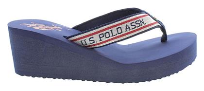 U.S. Polo Assn. Σαγιονάρες με Πλατφόρμα σε Μπλε Χρώμα - US Polo Assn