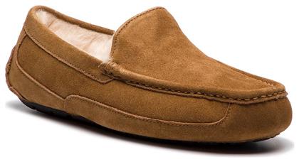 Ascot Κλειστές Χειμερινές Ανδρικές Παντόφλες με Γούνα Chestnut Ugg Australia