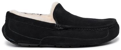 Ascot Κλειστές Χειμερινές Ανδρικές Παντόφλες με Γούνα Μαύρες Ugg Australia