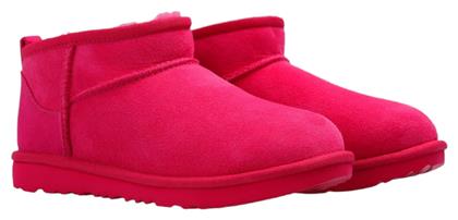 Classic Δερμάτινα Παιδικά Μποτάκια Φούξια Ugg Australia