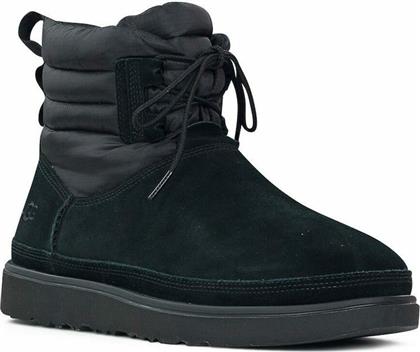 Classic Mini Lace-Up Suede Μαύρα Ανδρικά Μποτάκια Ugg Australia