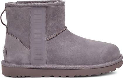 Ugg Australia Classic Mini Side Logo Suede Γυναικεία Μποτάκια Shade από το Z-mall
