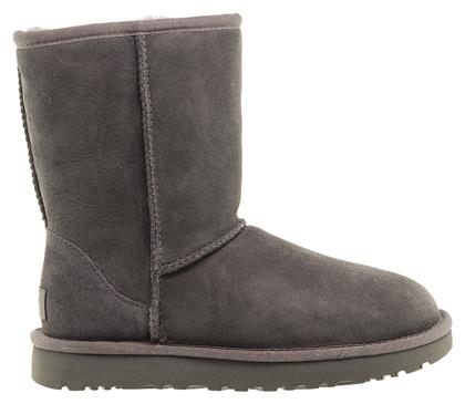 Classic Short II Suede Γυναικείες Μπότες με Γούνα Γκρι Ugg Australia