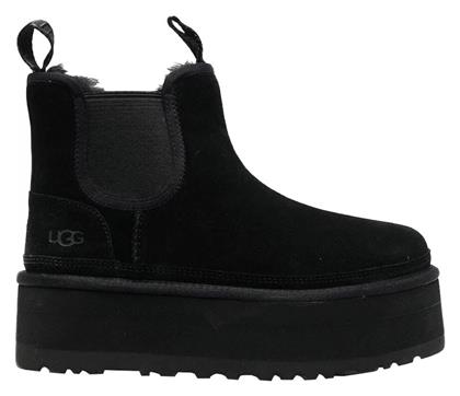 Neumel Platform Suede Γυναικεία Chelsea Μποτάκια Μαύρα Ugg Australia