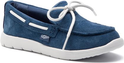 Ugg Australia Suede Παιδικά Μοκασίνια με Κορδόνια Μπλε από το Factory Outlet