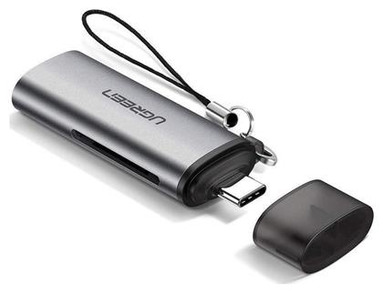 Card Reader USB 3.1 Type-C για SD/microSD Γκρι Ugreen