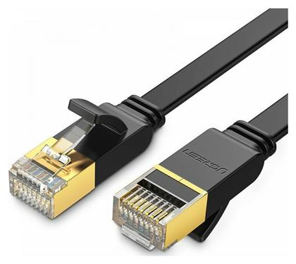 Flat U/FTP (STP) Cat.7 Καλώδιο Δικτύου Ethernet 10m Μαύρο Ugreen