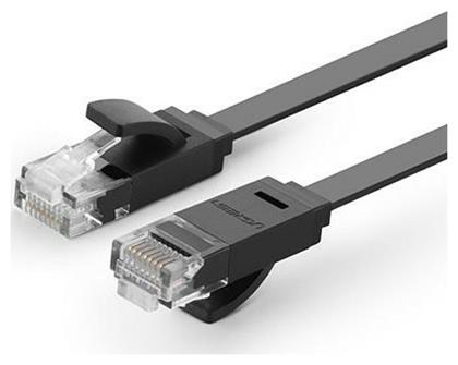 Flat U/UTP Cat.6 Καλώδιο Δικτύου Ethernet 0.5m Μαύρο Ugreen
