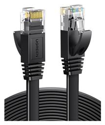 Flat U/UTP Cat.6 Καλώδιο Δικτύου Ethernet 30m Μαύρο Ugreen