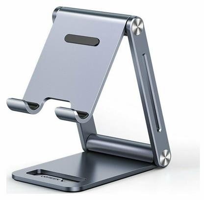 Ugreen Foldable Multi-Angle Phone Stand Βάση Γραφείου για Κινητό σε Γκρι χρώμα από το e-shop