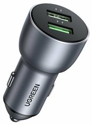 Φορτιστής Αυτοκινήτου με Θύρες 2xUSB-A Ugreen