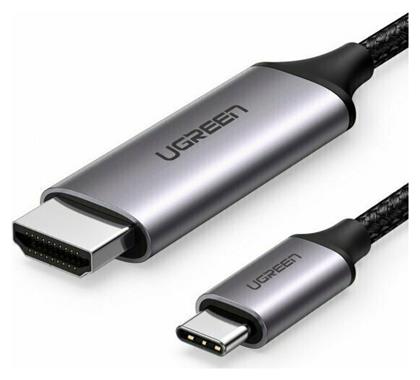 HDMI 2.0 Braided HDMI male - USB-C male 1.5m Μαύρο (50570) Ugreen