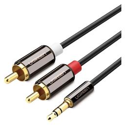 Καλώδιο 3.5mm male - RCA male Μαύρο 1m (10749) Ugreen