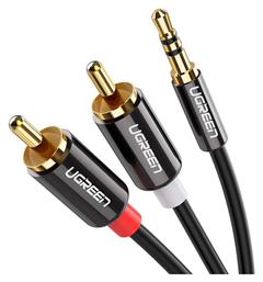 Καλώδιο 3.5mm male - RCA male Μαύρο 2m (10584) Ugreen