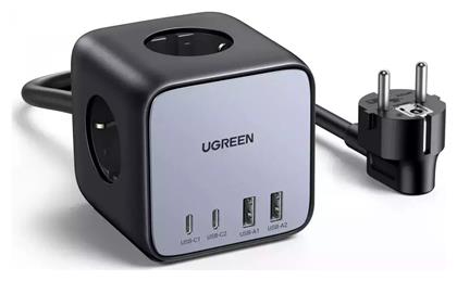 Πολύπριζο 3 Θέσεων με 2 USB-A, 2 USB-C και Καλώδιο 1.8m Ugreen