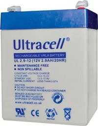 Ultracell UL 2.9-12 Μπαταρία UPS με Χωρητικότητα 2.9Ah και Τάση 12V