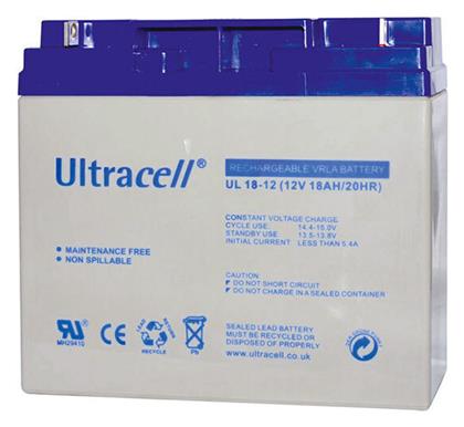 UL18-12 Μπαταρία UPS με Χωρητικότητα 18Ah και Τάση 12V Ultracell