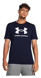Ανδρικό Αθλητικό T-shirt Κοντομάνικο Navy Μπλε Under Armour