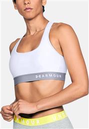 Under Armour Basic Mid Crossback Γυναικείο Αθλητικό Μπουστάκι Λευκό από το Z-mall