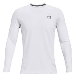 ColdGear Fitted Crew Ισοθερμική Μπλούζα Λευκή Under Armour