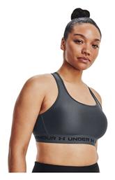 Crossback Mid Γυναικείο Αθλητικό Μπουστάκι Γκρι Under Armour