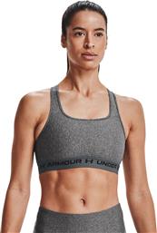 Crossback Mid Heather Γυναικείο Αθλητικό Μπουστάκι Γκρι Under Armour
