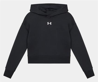 Fleece Παιδικό Φούτερ με Κουκούλα και Τσέπες Μαύρο Rival Under Armour