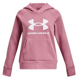 Fleece Παιδικό Φούτερ με Κουκούλα Ροζ Rival Under Armour