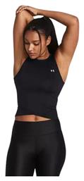 Γυναικείο Αθλητικό Crop Top Αμάνικο Μαύρο Under Armour