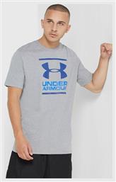 GL Foundation Αθλητικό Ανδρικό T-shirt Γκρι με Λογότυπο Under Armour