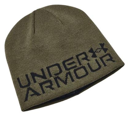 Halftime Beanie Unisex Reversible Σκούφος Πλεκτός σε Χακί χρώμα Under Armour
