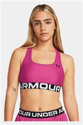 Heatgear Authentics Mid Branded Γυναικείο Μπουστάκι Φούξια Under Armour
