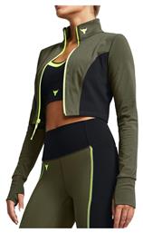 Κοντή Γυναικεία Ζακέτα σε Χακί Χρώμα Under Armour