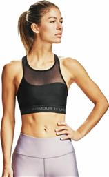 Under Armour Mid Crossback Γυναικείο Αθλητικό Μπουστάκι Μαύρο από το Sportcafe