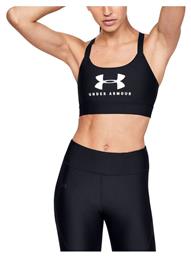 Mid Sportstyle Graphic Γυναικείο Αθλητικό Μπουστάκι Μαύρο Under Armour από το Cosmossport