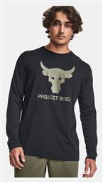 Project Rock Brahma Bull Ανδρική Αθλητική Μπλούζα Μακρυμάνικη Μαύρη Under Armour