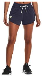 Project Rock Rival Terry Disrupt Αθλητικό Γυναικείο Σορτς Tempered Steel//Phosphor Green Under Armour