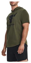 Project Rock Terry Ss 6m Μπλούζα Χακί Under Armour
