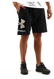 Rival Fleece Αθλητική Ανδρική Βερμούδα Μαύρη Under Armour